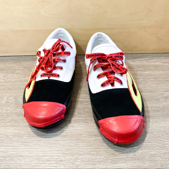 Palm Angels Multicolor Flames Low Top Sneakers 41 - Picture 5 of 14